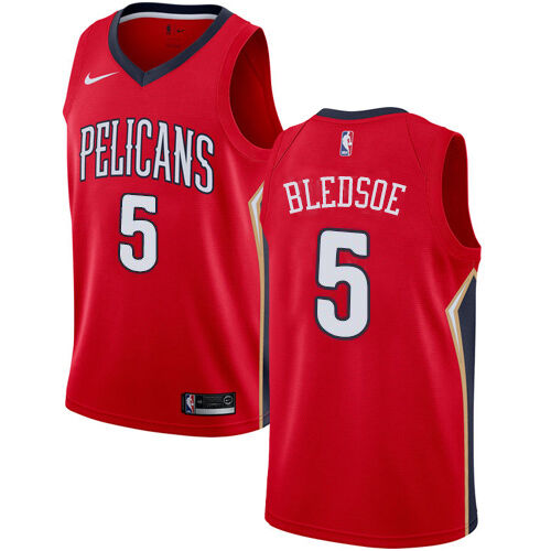 Pelicans #5 Eric Bledsoe Official 2024 Statement NBA Jersey - Red
