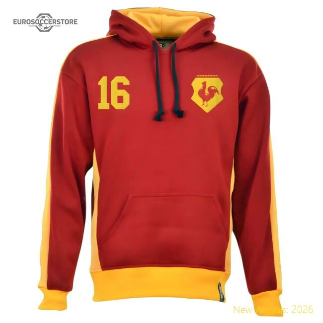 Premium Bradford City Number 16 Retro Hoodie - Fantastic Value
