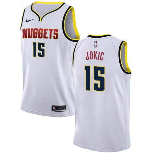 Nuggets #15 Nikola Jokic Superior 2024 Icon NBA Jersey - White