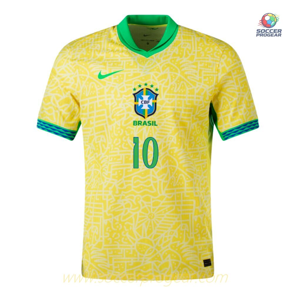 Brazil Home Soccer Shirt 2024-25 Edition Neymar Jr.