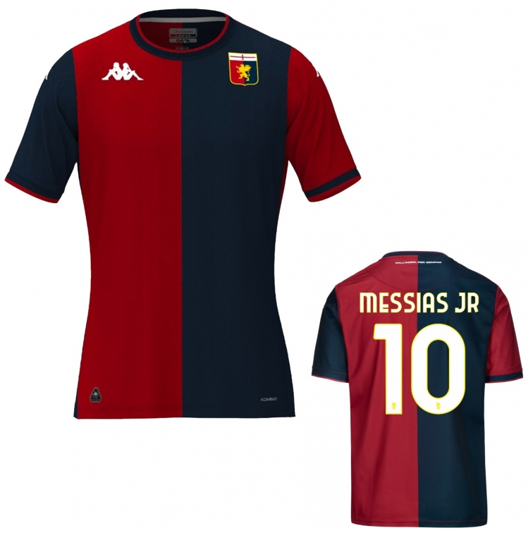 High Quality Authentic Genoa 2425 Home Shirt - MESSIAS 10