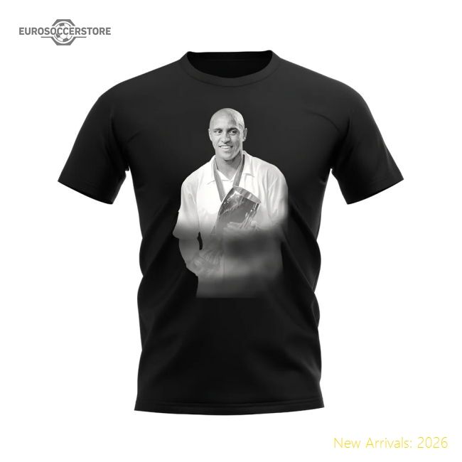 Roberto Carlos Real Madrid Legend T-shirt (black) - Fan Design