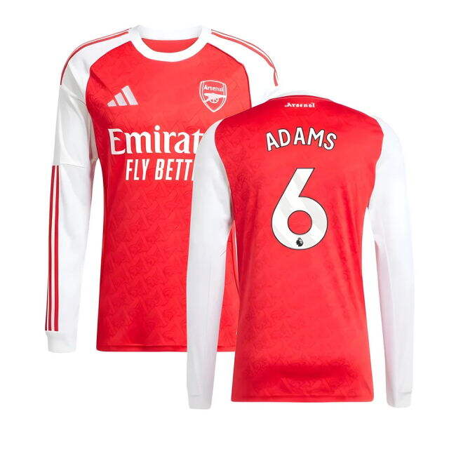 2025-2026 Arsenal Home Official - Rare Find Anti-Odor Adams 6 Adu#567