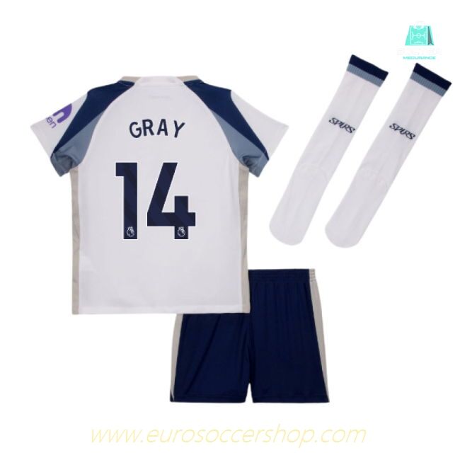 2025-2026 Tottenham Home Little Kids Mini Kit (Gray 14)