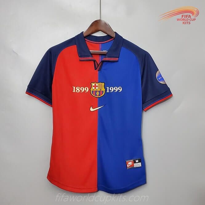 Primary Football Shirt of Barcelona 99-00 season