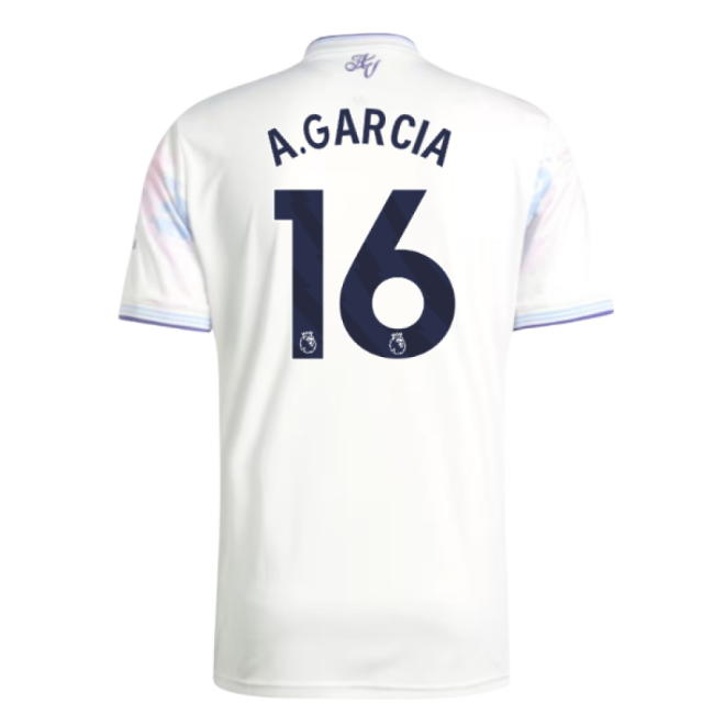 Football Aston Villa Third Shirt A Garcia #16 Professional Grade L...