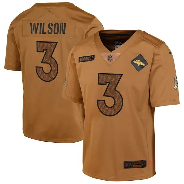 None Russell Wilson Limited Jersey - Brown | NFL Player Jersey