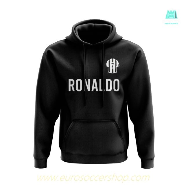 Cristiano Ronaldo Juventus Number Hoody (Black)