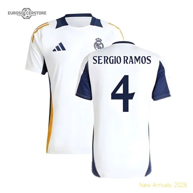 Superior 2024-2025 Real Madrid Training Tee (white) (sergio Ramos 4)