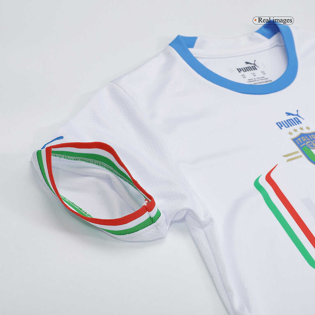 Kid's Italy Away  Soccer Jersey Kit(Jersey+Shorts) 2022 Authentic Kit