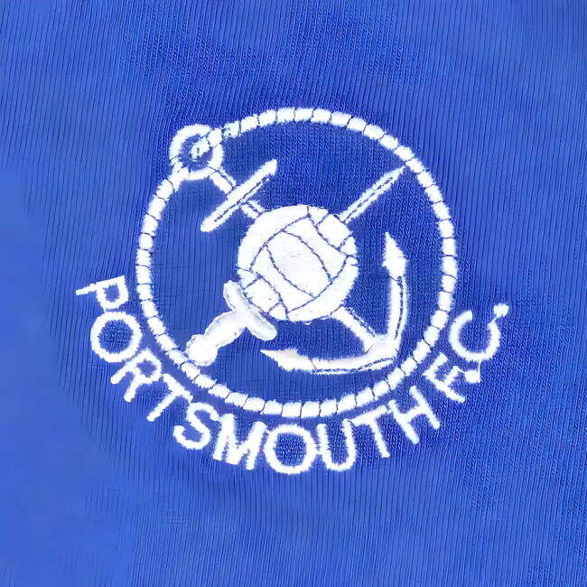 Portsmouth 1980-19 Home Soccer Kit Portsmouth Printing L M S
