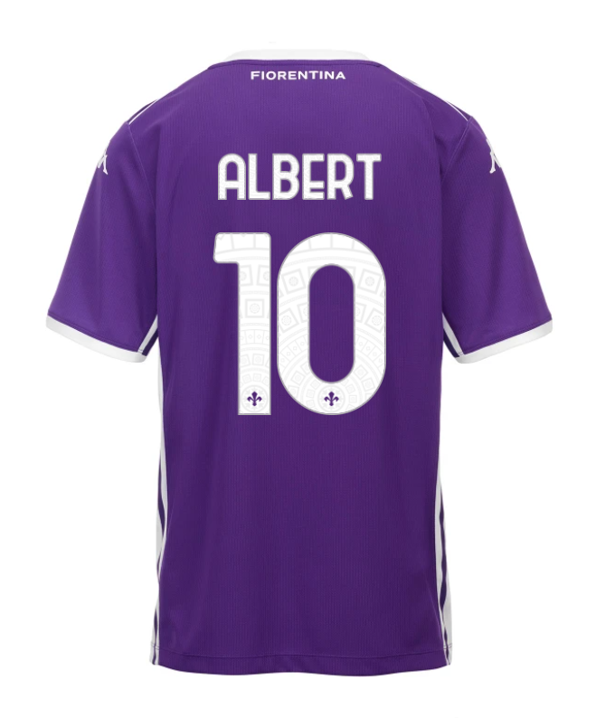 Fiorentina's 25-26 Home ALBERT 10 Football Jersey