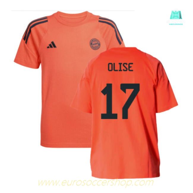 2025-2026 Bayern Munich Training Tee (Easy Coral) - Kids (Olise 17)
