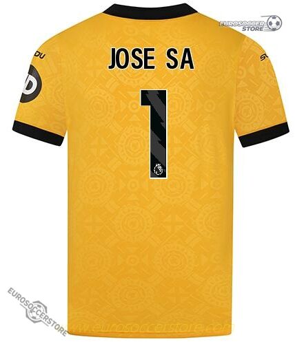 Wolverhampton Wanderers 25-26 Season Home Jersey for JOSE SA, Number 1