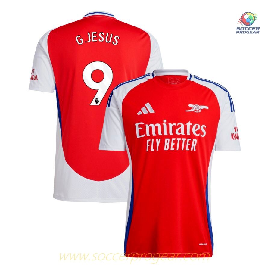 Arsenal Home Football Jersey 2024-2025 Season Jesus
