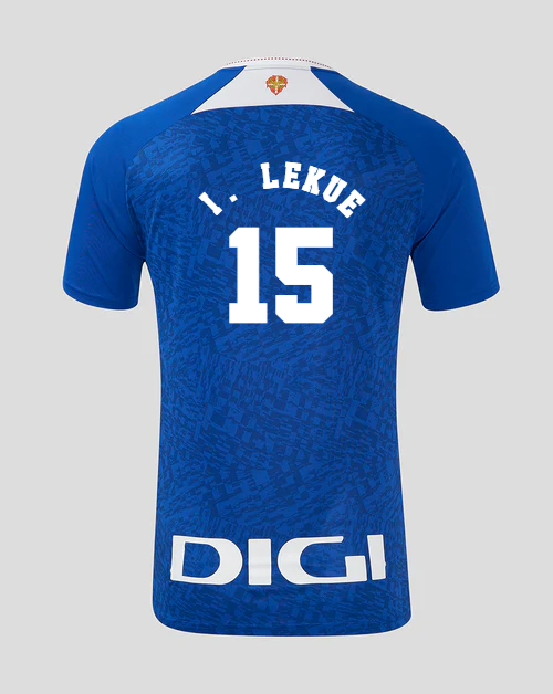 Athletic Bilbao's 24-25 Season Away Jersey Featuring I. Lekue, Number 15
