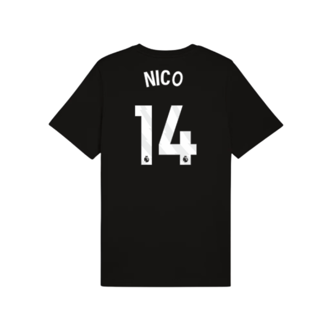 Official 2025-2026 Man City Ftbless Tee (black) (nico 14) - Premium