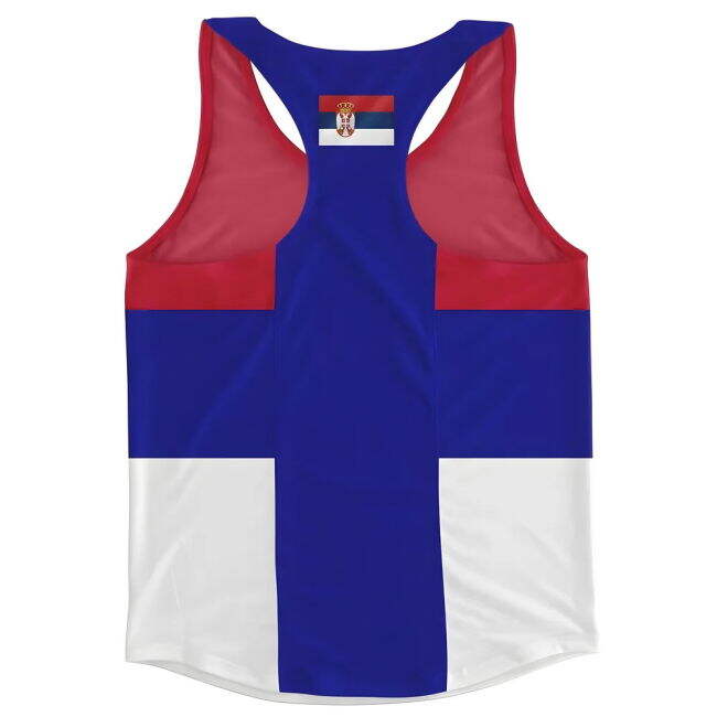 Serbia Flag Running Vest
