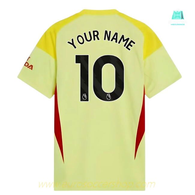 2025-2026 Arsenal Home Goalkeeper Shirt (Yellow) (Your Name)