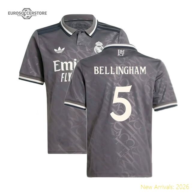 2024-2025 Real Madrid Third Official Bellingham Performance Fabric