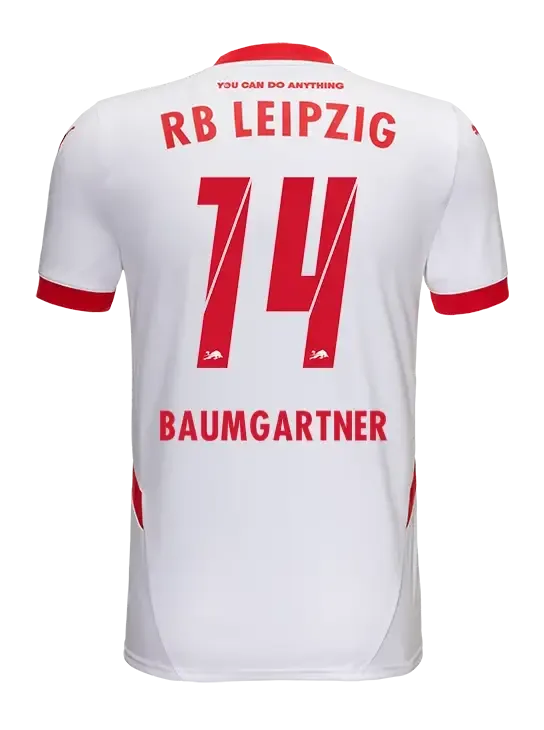 RB Leipzig 24-25 Season Home Jersey BAUMGARTNER #14