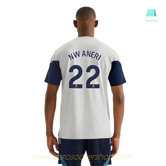 2025-2026 Arsenal Training Tee (Grey) (Nwaneri 22)
