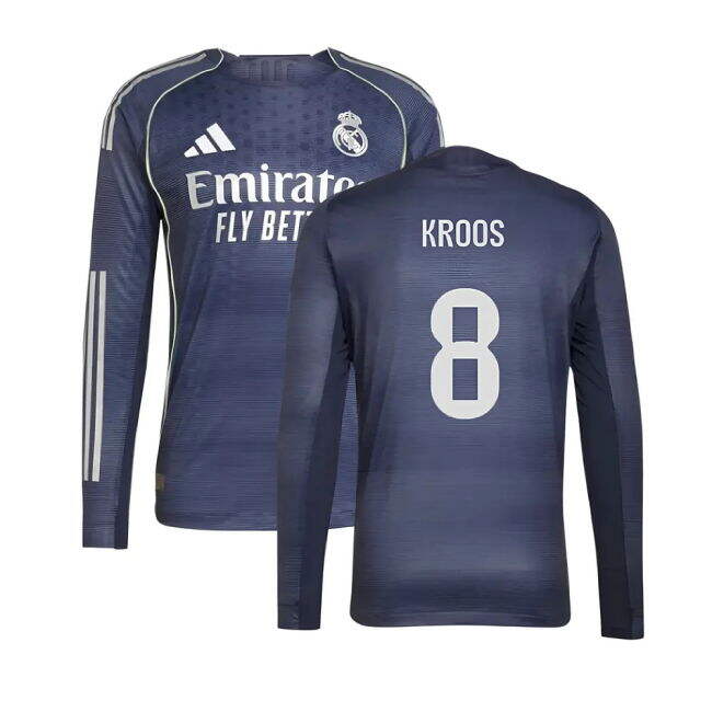 2025-2026 Real Madrid Long Sleeve Away Shirt for (Men
