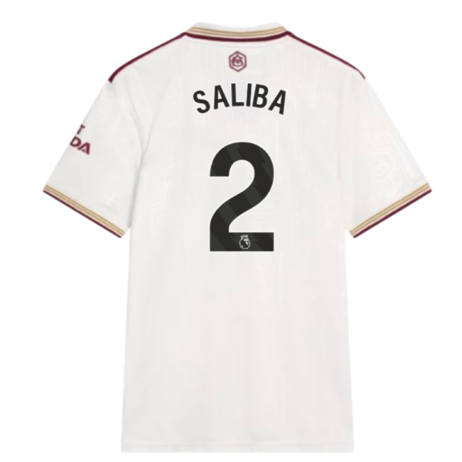 Arsenal 2025-20 Third Football Kit Saliba 2 L S