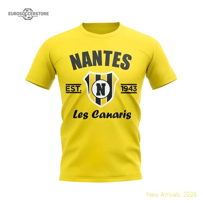 Premium Performance Nantes Established Football T-Shirt (Yellow)