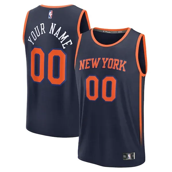 New York NYK Fast Break Jersey - trendy exclusive - Navy basketball