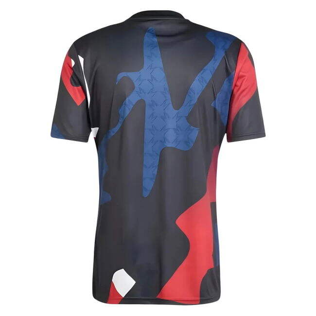 Women's 2024-2025 Man Utd Pre-Match Jersey (Black) (Mainoo 37)