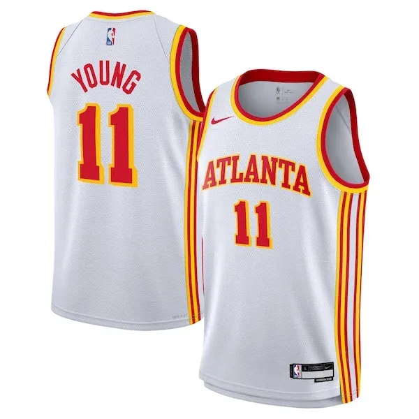 Trae Young ATL Swingman Jersey - vintage Basketball - White training