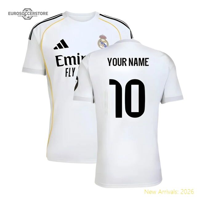 2025-2026 Real Madrid Home Jersey (your Name) - Collectors Item