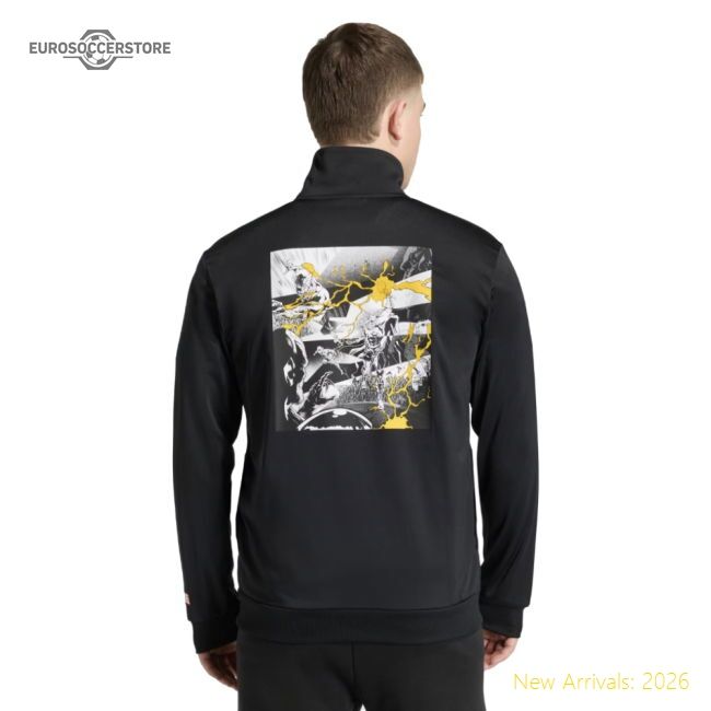 2025-2026 Real Madrid Marvel Track Top (black) - Great Value