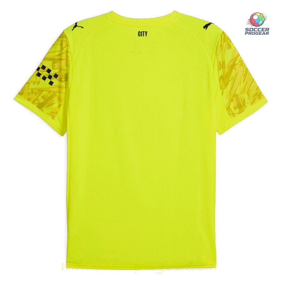 Manchester City Home Shirt 2025-2026 Season Yellow Goalkeeper