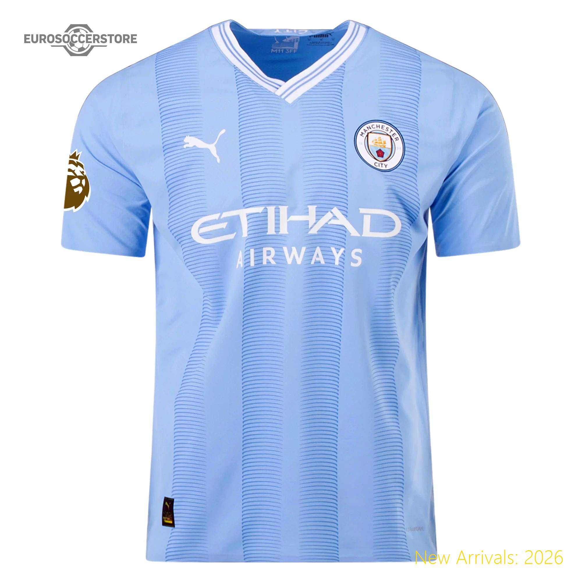 Eye-catching Stylish Men Mci Team Authentic Home Jersey 2023