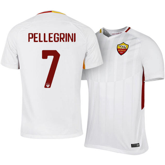 Roma Away 201718 Lorenzo Pellegrini 7 Soccer Jersey Shirt - Official