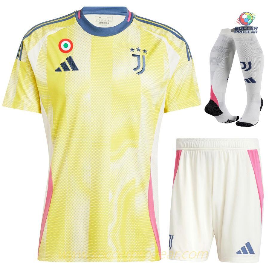 Juventus Kids Editionren's Away Football Soccer Jersey Football Jersey 2024-25 Edition