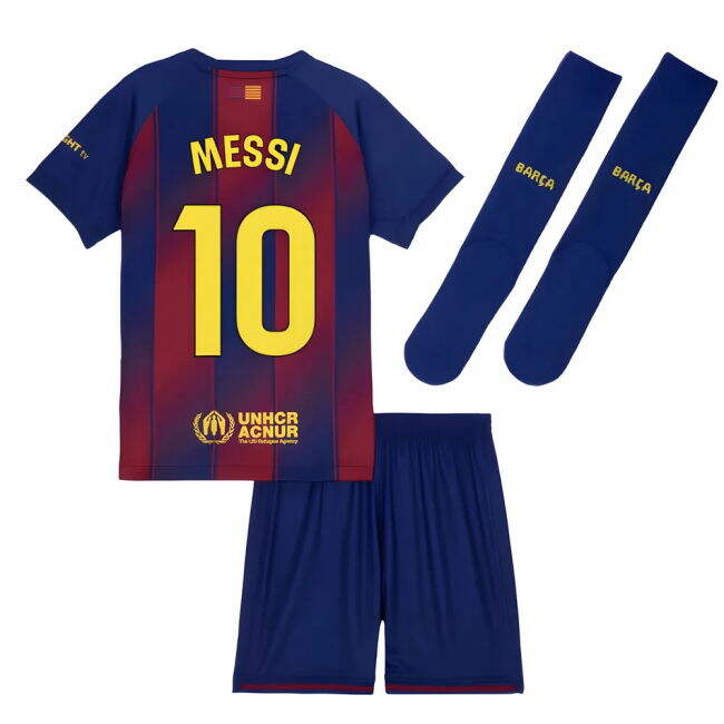 Camiseta Barcelona 2025-2026 Local Hombres - Oficial Con Messi 10
