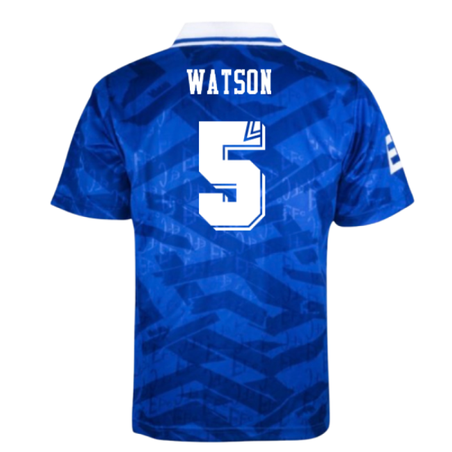 Professional Everton 1992 Home Retro Shirt (Watson 5) World Cup Kit