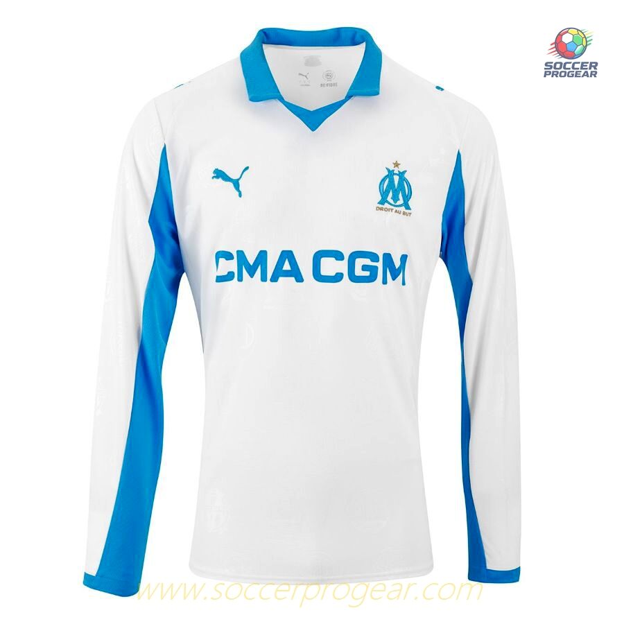 OM Home Team Football Jersey 2025/26 Collection LS Editions