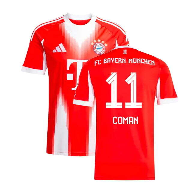 2025-2026 Bayern Munich Home Official Licensed Shirt (Coman 11)