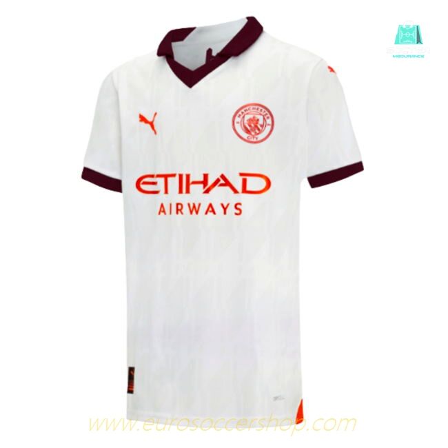 2023-2024 Man City Away Shirt (Kids) (DE BRUYNE 17)
