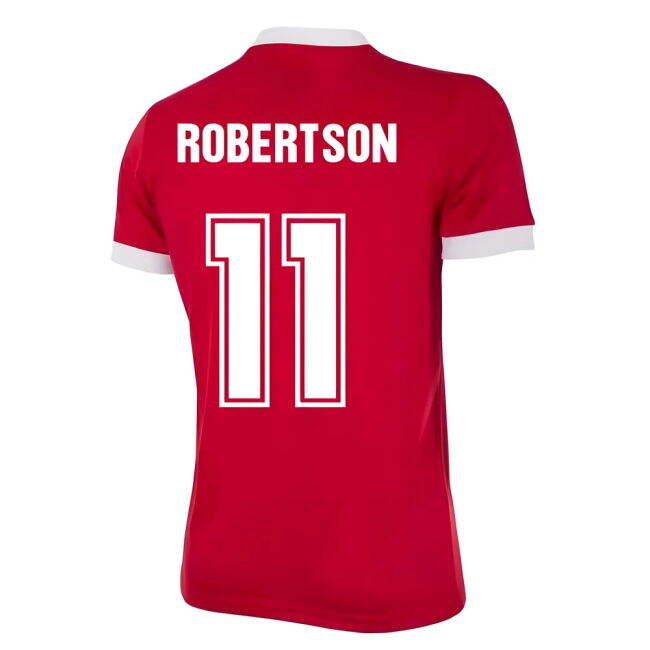Football European Cup Final Retro Football Shirt Robertson #11 Off...