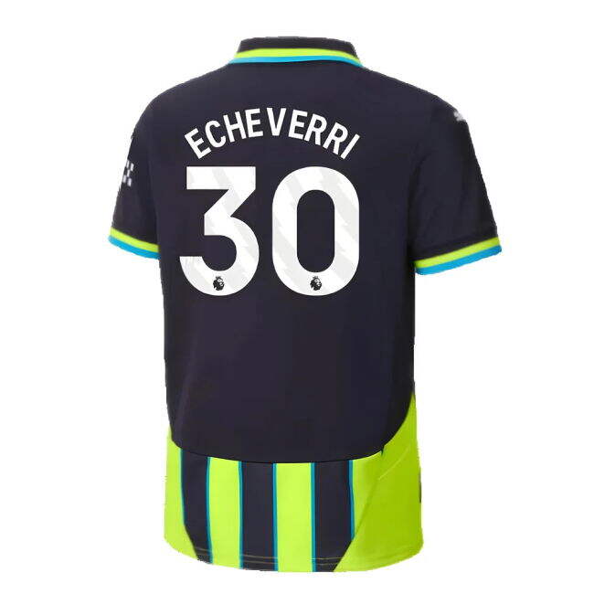 2024-20 Man City Nike Away Football Jersey Echeverri 30 M S Kids