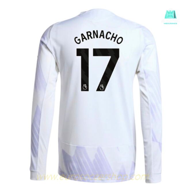 2025-2026 Man Utd Authentic Long Sleeve Away Shirt (Garnacho 17)