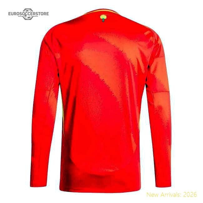 2024-25 Season Spain Long Sleeve Home Kit - Euro 2008 Champion