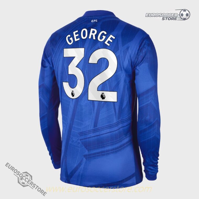 Chelsea 25-26 Home Long Sleeve GEORGE 32 Football Jersey
