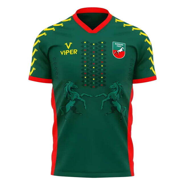 Faso 2025 Match Worn Style Burkina Faso Top Level Home Pro Shirt