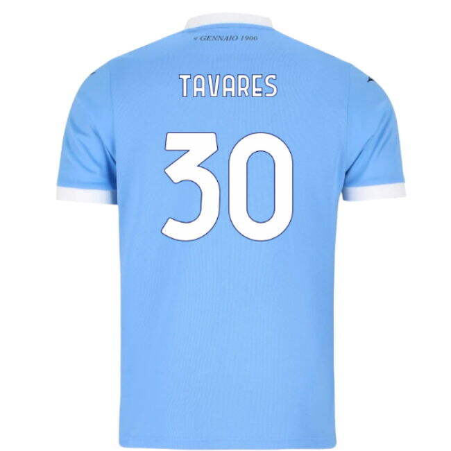 2025-2026 Lazio Home Shirt (Kids) (Tavares 30)